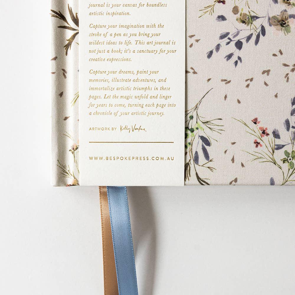 Waxflower Linen Bound Art Sketch Journal